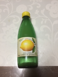 2017-08-16オーガニックレモンジュース
