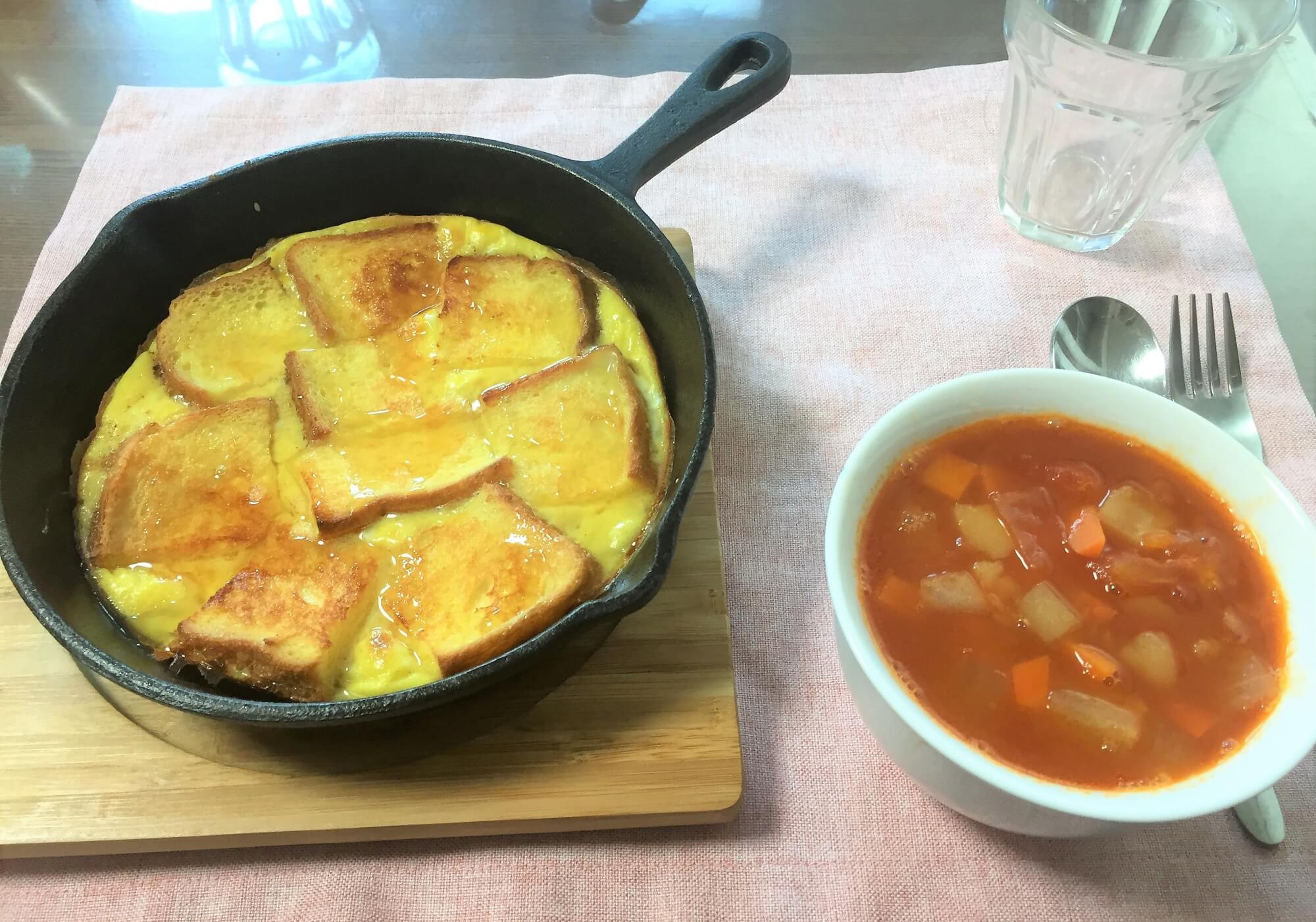 ニトスキでフレンチトースト ゆり子飯