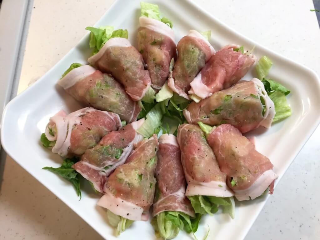 2018-03-01 らりるれレタスの豚肉巻きポン酢